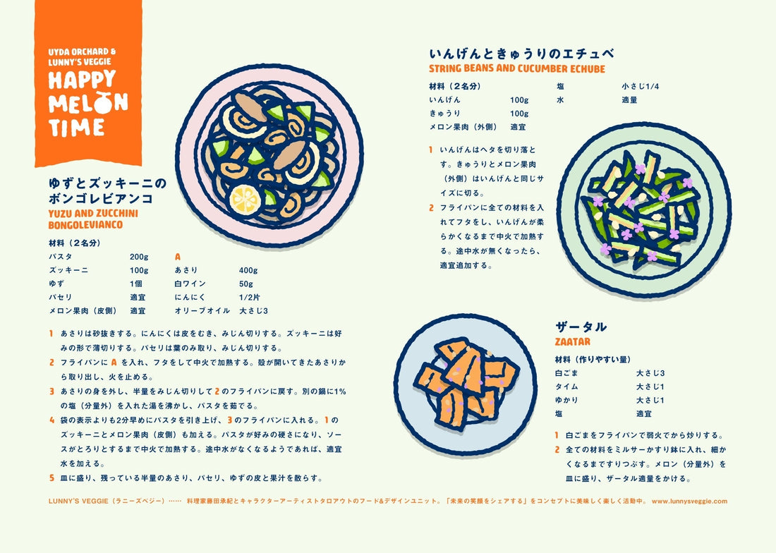 Happy Melon Time ｜ メロンを使った夏のレシピ3品