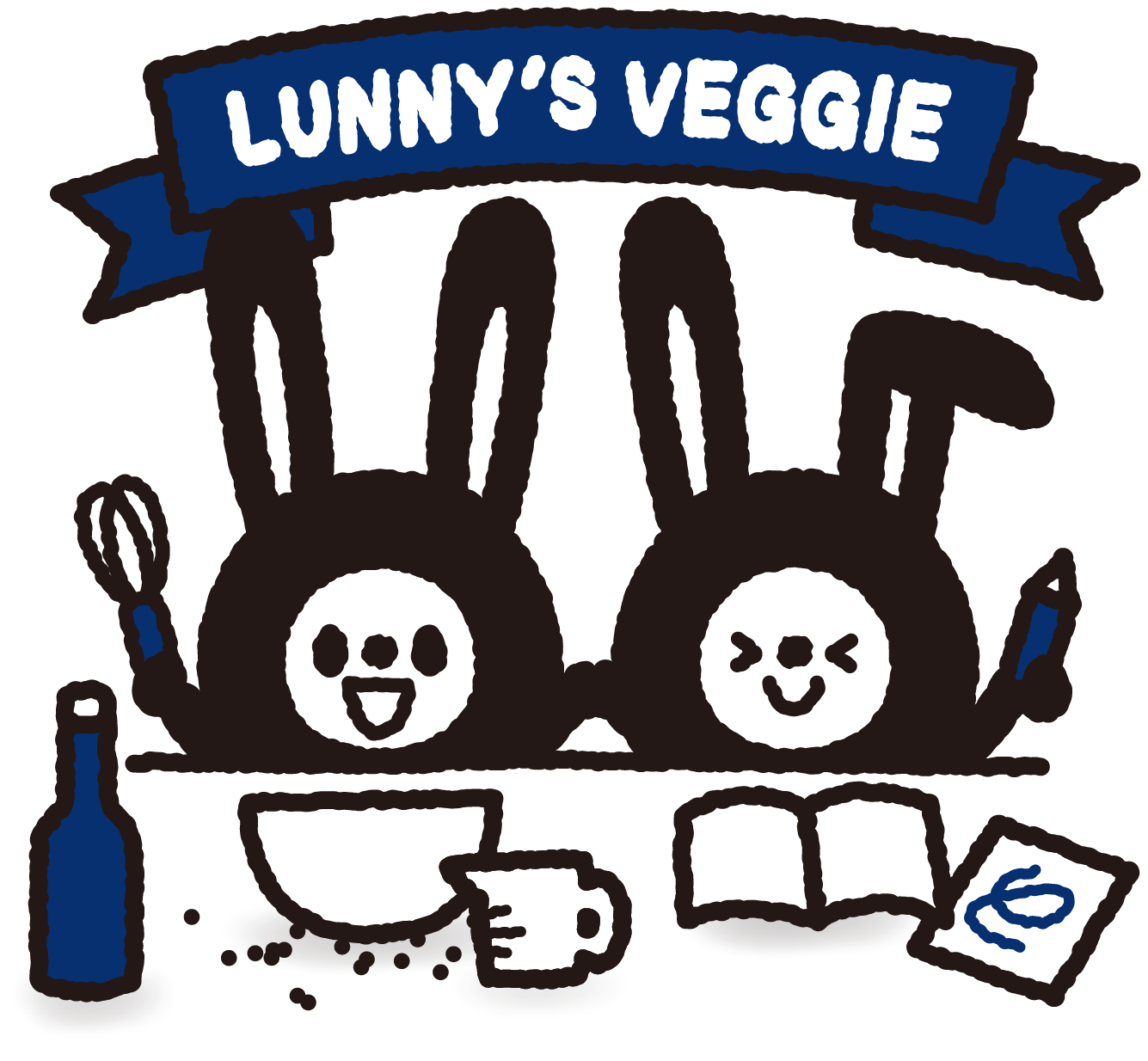 LUNNY characters presenting the LUNNY'S VEGGIE project